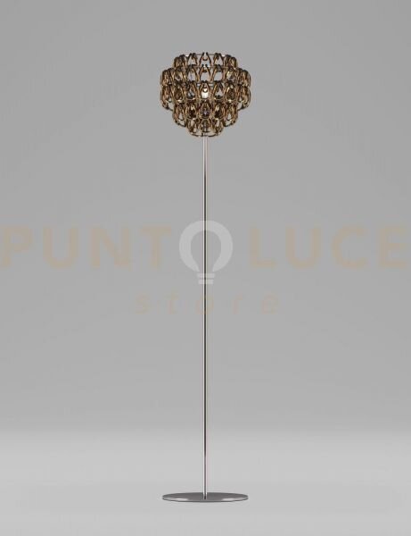 Minigiogali lampada da terra cristallo bronzo montatura cromo lucid
