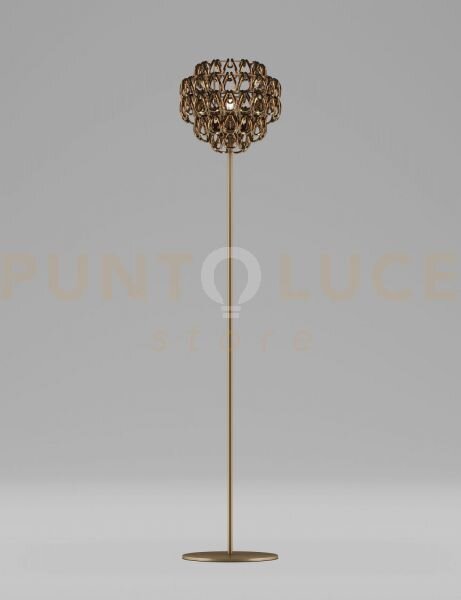 Minigiogali lampada da terra cristallo bronzo montatura bronzo opac