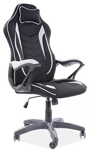 Sedia da ufficio Zenvo nera e grigia – 66x48x122 cm