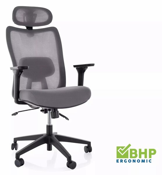 Sedia da ufficio Q-724H grigia – 62x49x122 cm