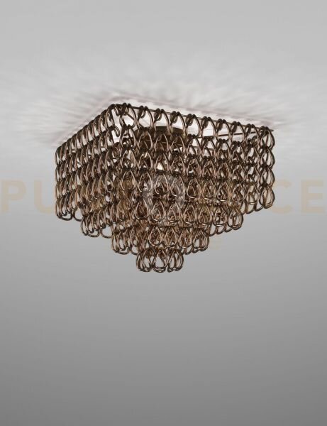 Minigiogali lampadario a soffitto 65q cristallo bronzo montatura br
