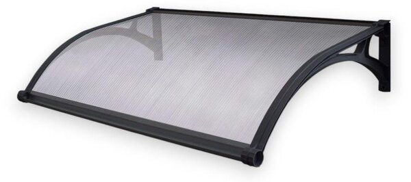 Pensilina tettoia da esterno in ABS per porte e finestre Gripau alveolare - P98xL145 cm