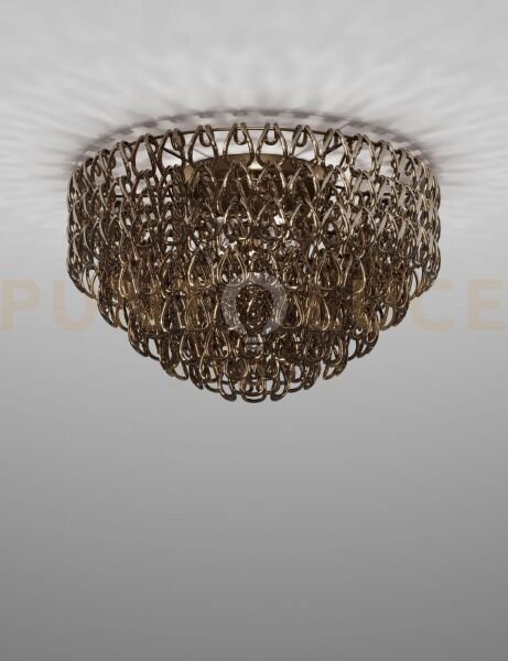 Minigiogali lampadario a soffitto 80 cristallo bronzo montatura bro