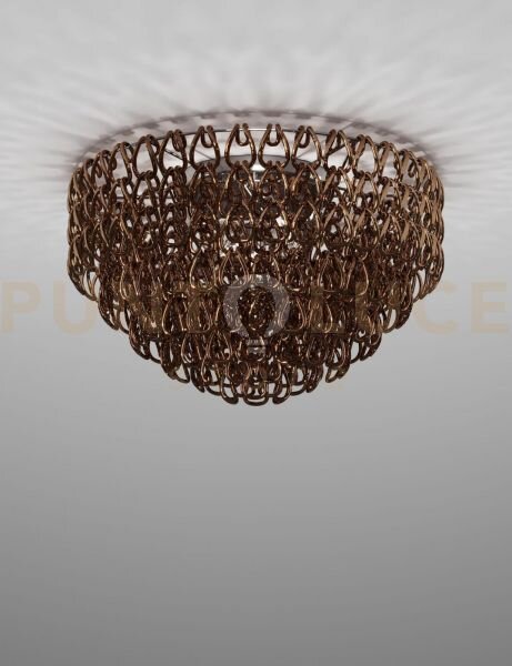 Minigiogali lampadario a soffitto 80 cristallo rame montatura cromo