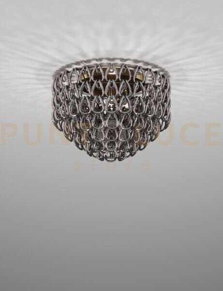 Minigiogali lampadario a soffitto 60 cristallo nickel nero montatur