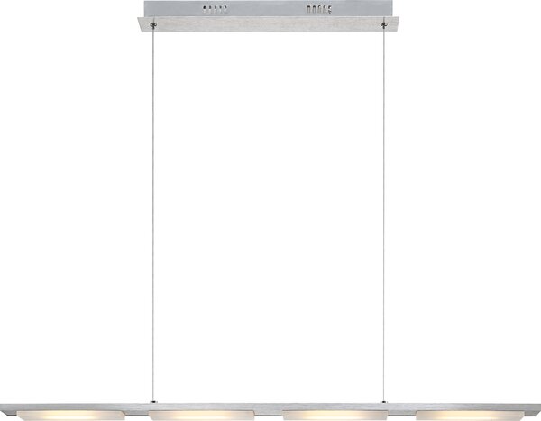 Lampada a sospensione Globo Lazio, alluminio, 4 LED; codice prodotto: 68089-4H