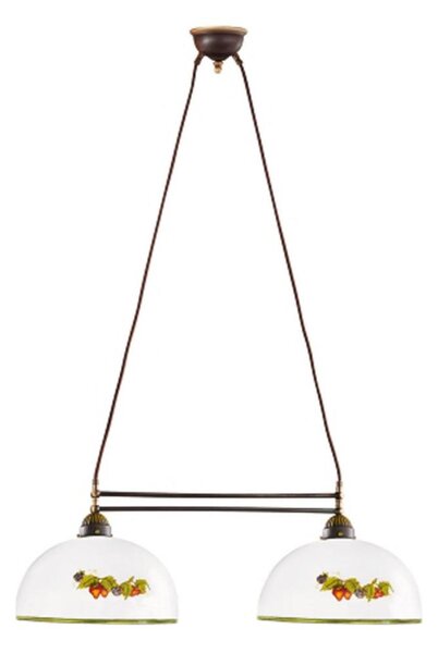 Kolarz 731.82.136 - Lampadario a sospensione con filo NONNA 2xE27/75W/230V uva/fragole