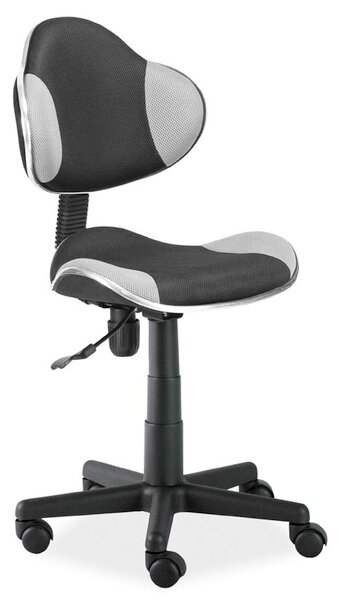 Sedia da ufficio Q-G2 grigia e nera – 48x41x84 cm
