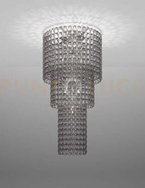 Minigiogali lampadario a soffitto ca3 cristallo fume' montatura cro