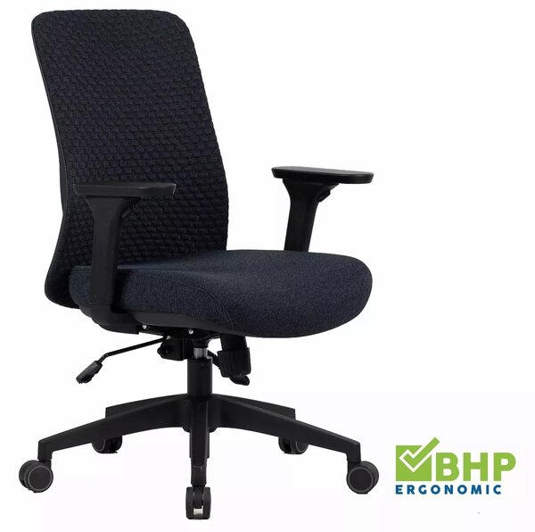 Sedia da ufficio Q-744 nera – 62x50x101 cm