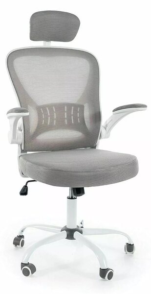 Sedia da ufficio Q-639 grigio e bianco – 64x43x113 cm