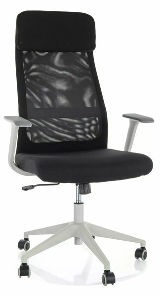 Sedia da ufficio Q-861 R nera e grigia – 66x50x113 cm