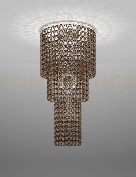 Minigiogali lampadario a soffitto ca3 cristallo bronzo montatura cr