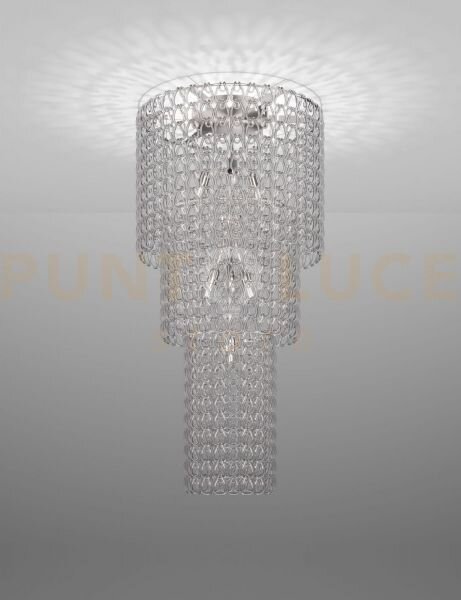 Minigiogali lampadario a soffitto ca3 cristallo trasparente montatu