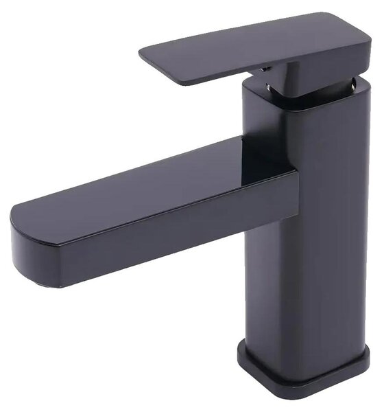Miscelatore per lavello, display digitale LED della temperatura, montaggio a filo piano, nero