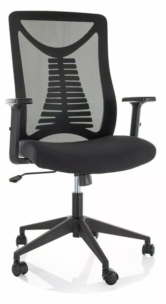 Sedia da ufficio Q-330R nera – 62x48x103 cm