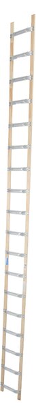 STABILO Scala da tetto in alluminio e legno, 1x18 pioli, 804259