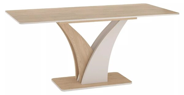 Tavolo Vento allungabile in laminato rovere Cremona Torro e cashmere – 120/160x68x76 cm
