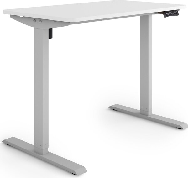ESMART Germany ETX-121GW 100 x 60 cm Bianco Scrivania ergonomica sit-stand Regolabile elettricamente in altezza in modo continuo 73,5 - 123,5 cm 3x memoria Promemoria attività Avvio/arresto graduale Montaggio rapido