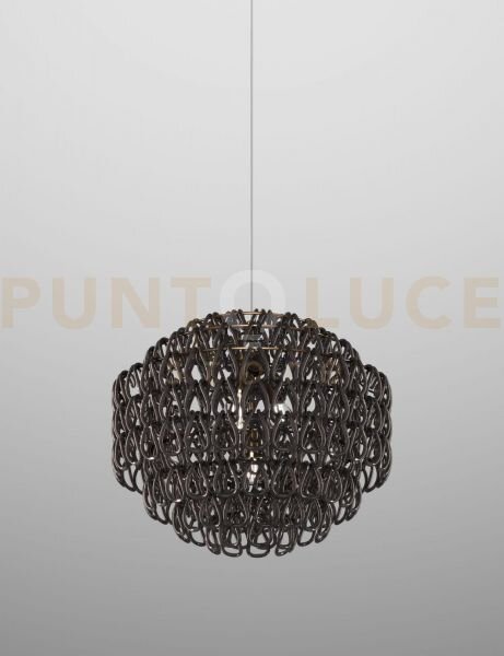 Minigiogali sospensione 65 nero montatura bronzo opaco 1 luce attac