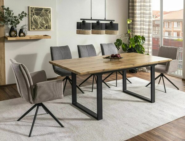 Tavolo Umberto II in rovere artisan – 160/240x90x76 cm