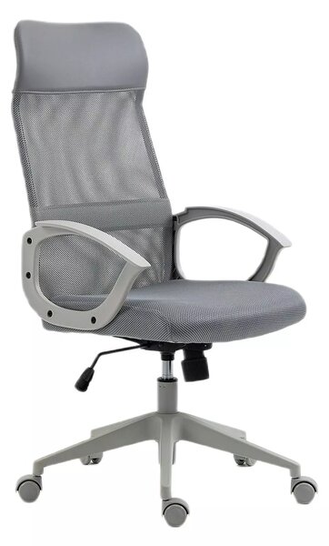 Sedia da ufficio Q-026 grigia – 59x50x107 cm