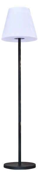 Lampada da terra ricaricabile a energia solare con base metallica a LED bianchi caldi / dimmerabili STANDY SOLAR H150cm