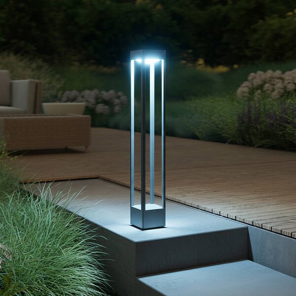 STEINEL Lampioncino da giardino Stela C860, dimmerabile, Nero, Alluminio, Moderno, Lampada LED da esterni