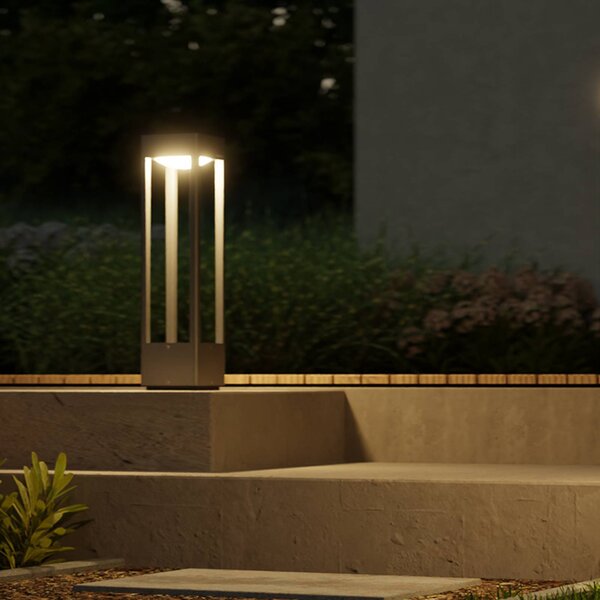 STEINEL Lampioncino LED Stela C510, antracite, IP65, RGBWW dimmerabile, Nero, Alluminio, Moderno, Lampada LED da esterni