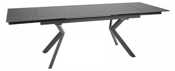 Tavolo Norton allungabile in ceramica nero opaco – 160/240x90x75 cm