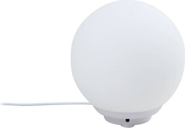 Lindby Smart LED lampada da tavolo Cosmia, bianco, vetro, Tuya