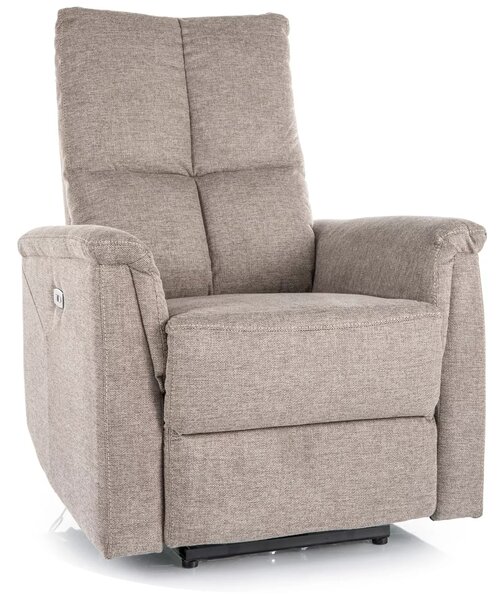 Poltrona reclinabile Neptun Brego elettrica – beige
