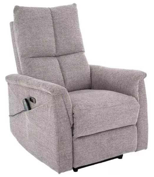 Poltrona relax elettrica Neptun M Brego in tessuto grigio