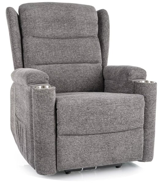 Poltrona reclinabile Minos Raven – grigio scuro