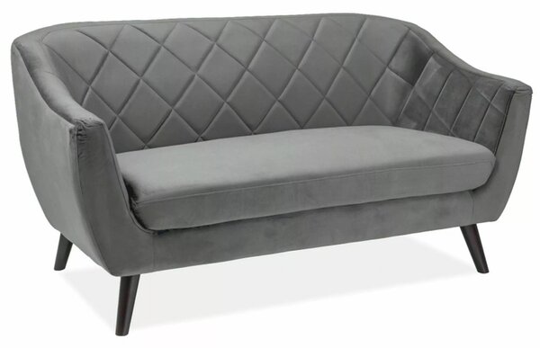 Divano Molly 2 Velvet in velluto grigio – 2 posti