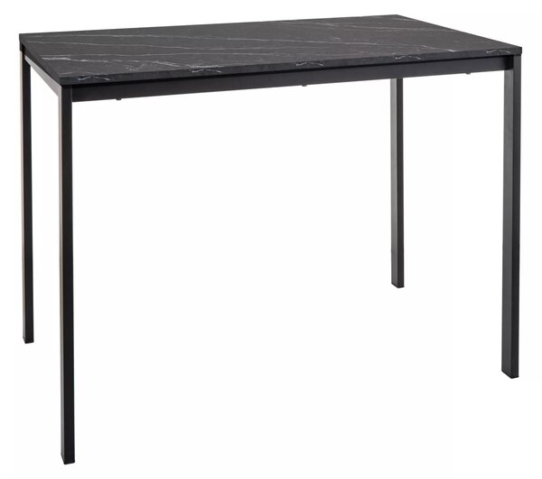 Tavolo Mario effetto marmo nero – 100x60x75 cm