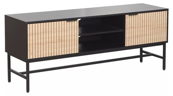 Mobile TV Mago RTV1 in rovere e nero – 150x40x60 cm