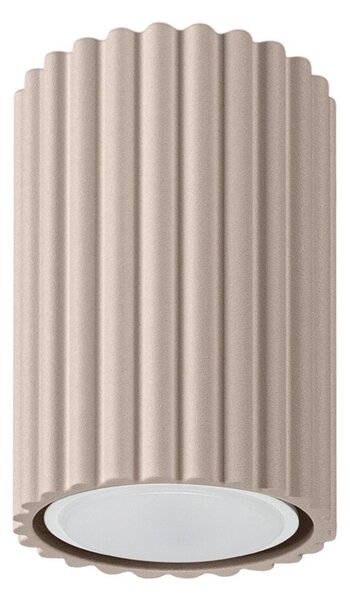 Faretto grigio tortora in metallo ø 6,5 cm Gleam – Sollux