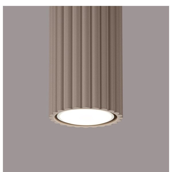 Faretto grigio tortora in metallo Gleam – Sollux