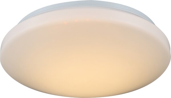 Globo Ufo I, plafoniera in plastica bianca, 1xLED; 41642