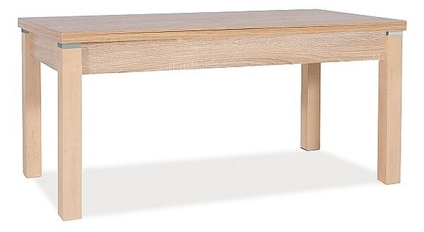 Tavolino trasformabile Kleopatra in rovere Sonoma – 124/164×64×59 cm