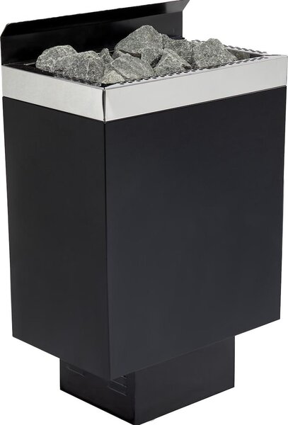 Infraworld Sparta Wall stufa per sauna finlandese 9 kW nera incl. pietre per sauna