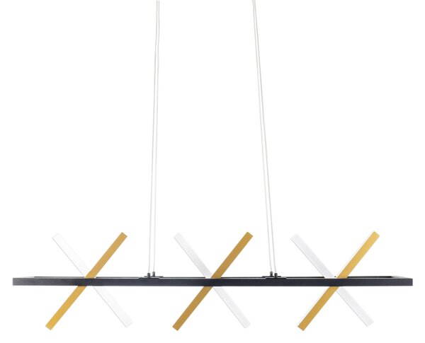 Lampada a sospensione a LED, metallo, oro, L 100 cm