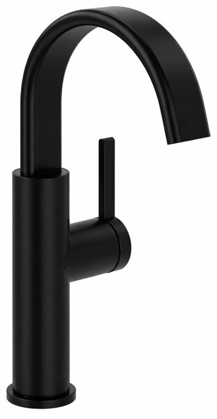 Villeroy & Boch Rubinetto per lavabo H181 mm, senza gruppo di scarico, Matt Black, 1 pz