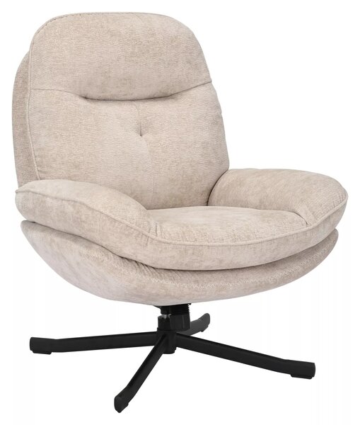 Poltrona Harper in tessuto beige – 77x54x101 cm