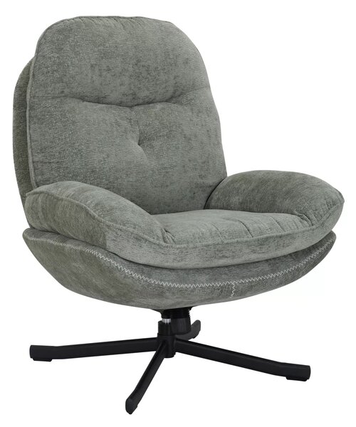 Poltrona Harper in tessuto oliva – 77x54x101 cm
