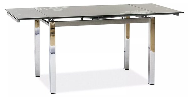 Tavolo GD-017 in vetro temperato grigio – 110/170x74x75 cm