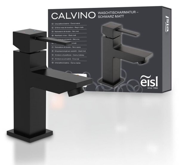 Miscelatore per lavabo EISL CALVINO Nero opaco