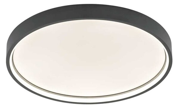 Plafoniera LED, grigio scuro, dimmer a 3 livelli, P 45 cm