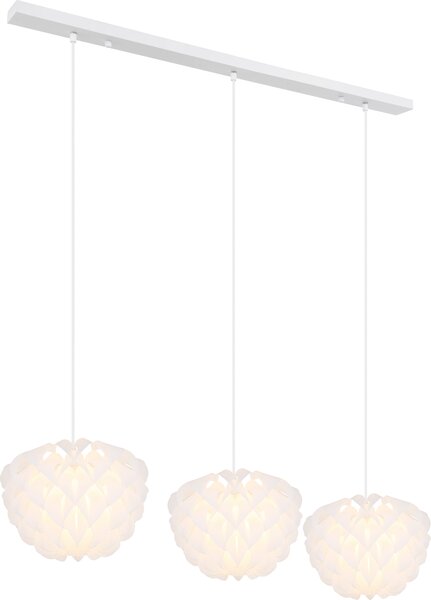 Globo Lighting lampada a sospensione in metallo bianco, 3x E14